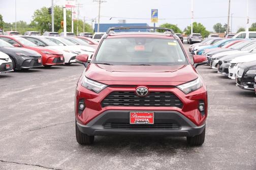 Ruby Flare Pearl 2025 Toyota RAV4 Hybrid XLE Premium
