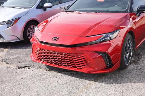 Midnight Black Metallic 2025 Toyota Camry XSE