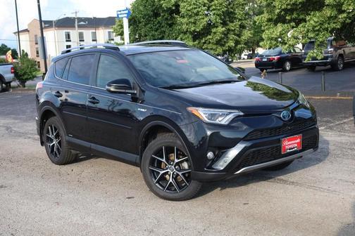 Black Sand Pearl 2017 Toyota RAV4 Hybrid SE