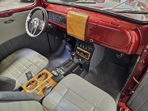 Red 1950 Ford F1 Pickup