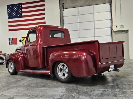 Red 1950 Ford F1 Pickup