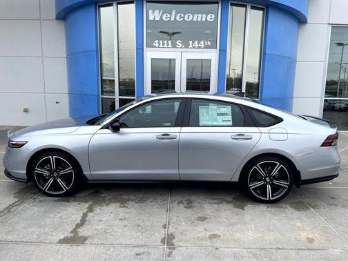 Solar Silver Metallic 2026 Honda Accord Hybrid Sport