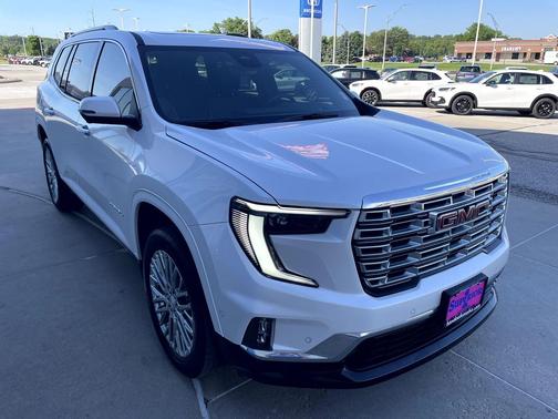White Frost Tricoat 2024 GMC Acadia Denali