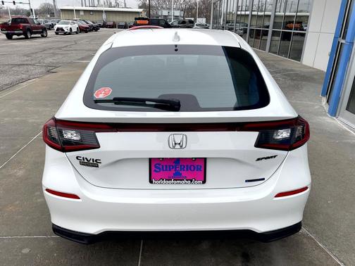 Platinum White Pearl 2026 Honda Civic Hybrid Sport