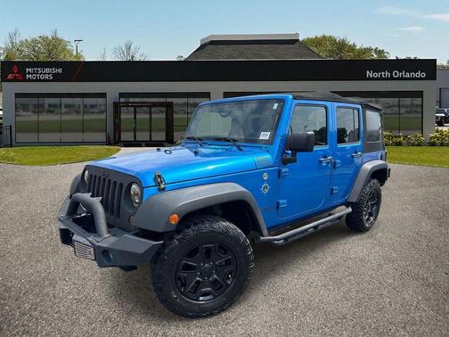 Hydro Blue Pearlcoat 2016 Jeep Wrangler Unlimited Willys Wheeler