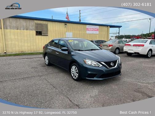 Blue 2016 Nissan Sentra SV