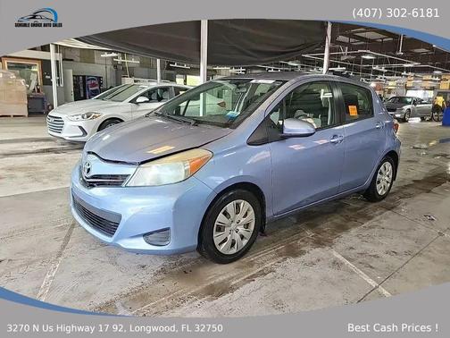 Blue 2013 Toyota Yaris LE