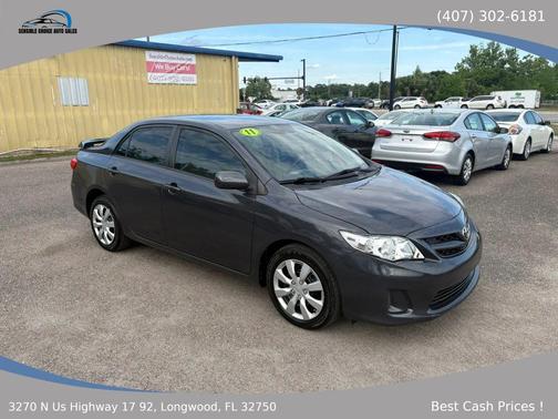 Magnetic Gray Metallic 2011 Toyota Corolla LE