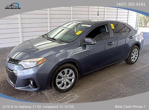 Slate Metallic 2014 Toyota Corolla S Plus