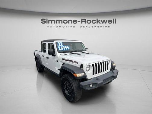 Bright White Clearcoat 2022 Jeep Gladiator Sport
