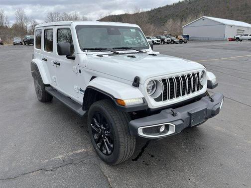 Bright White Clearcoat 2025 Jeep Wrangler 4xe Sahara