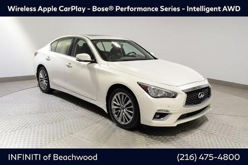Majestic White 2022 INFINITI Q50 LUXE