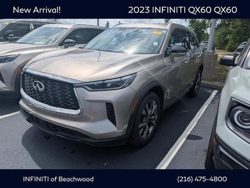 Warm Titanium 2023 INFINITI QX60 LUXE