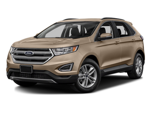 White Gold Metallic 2017 Ford Edge SEL