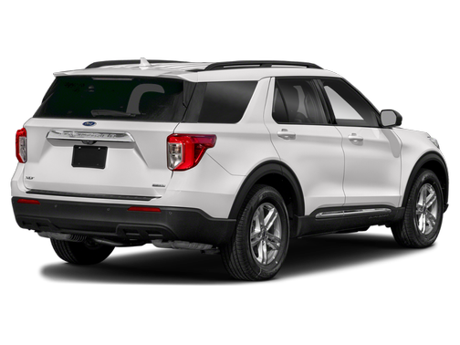Star White Metallic Tri-Coat 2021 Ford Explorer XLT