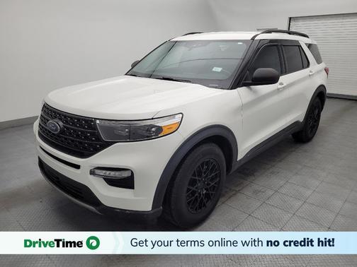Star White Metallic Tri-Coat 2021 Ford Explorer XLT