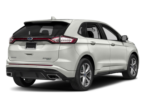 White Platinum Metallic Tri-Coat 2018 Ford Edge Sport