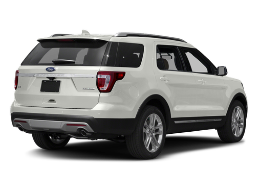 White Platinum Metallic Tri-Coat 2017 Ford Explorer XLT