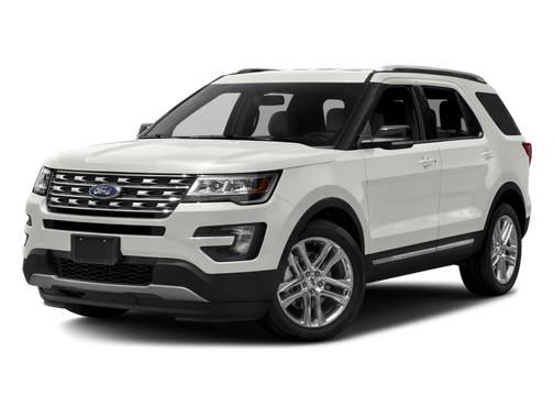 White Platinum Metallic Tri-Coat 2017 Ford Explorer XLT