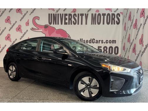 Black Noir Pearl 2019 Hyundai IONIQ Hybrid Blue