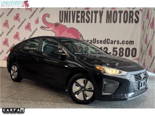 Black Noir Pearl 2019 Hyundai IONIQ Hybrid Blue
