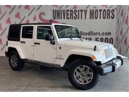 Bright White Clearcoat 2015 Jeep Wrangler Sahara