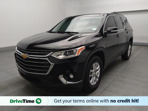 Mosaic Black Metallic 2021 Chevrolet Traverse LT Cloth
