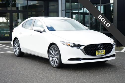 Snowflake White Pearl Mica 2026 Mazda Mazda3 FWD w/Preferred Package