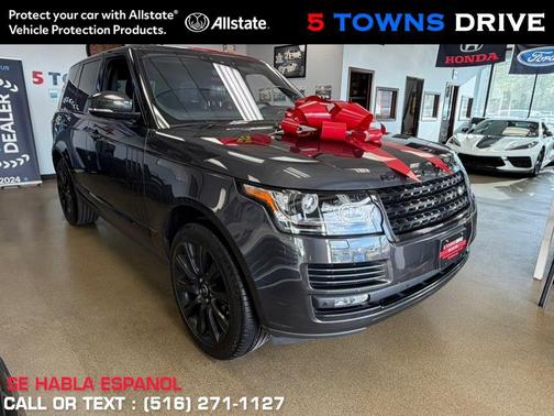 Farallon Black Metallic 2017 Land Rover Range Rover 5.0L Supercharged