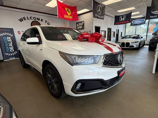 White Diamond Pearl 2019 Acura MDX 3.5L Technology & A-Spec Pkgs
