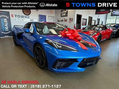 Riptide Blue Metallic 2024 Chevrolet Corvette Stingray w/2LT