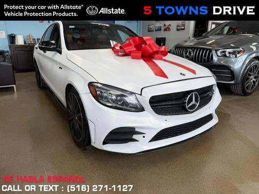 designo Diamond White Metallic 2021 Mercedes-Benz AMG C 43 4MATIC