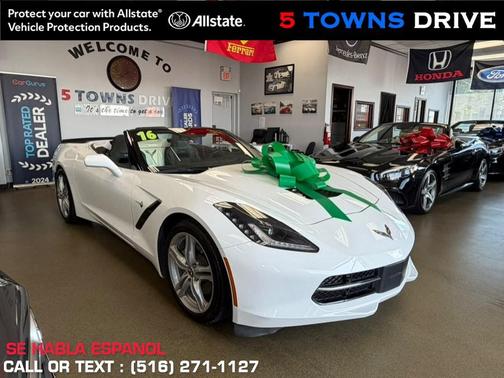 Arctic White 2016 Chevrolet Corvette Stingray