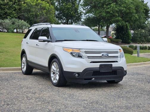 White Platinum Metallic Tri-Coat 2015 Ford Explorer Limited