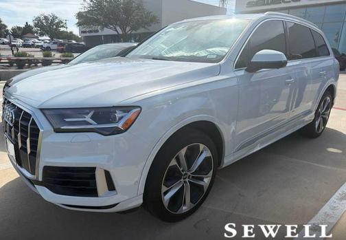 WHITE 2020 Audi Q7 55 Premium Plus