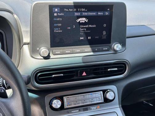 Lunar White 2023 Hyundai KONA EV SE