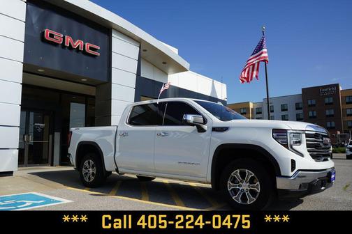 Summit White 2025 GMC Sierra 1500 SLT