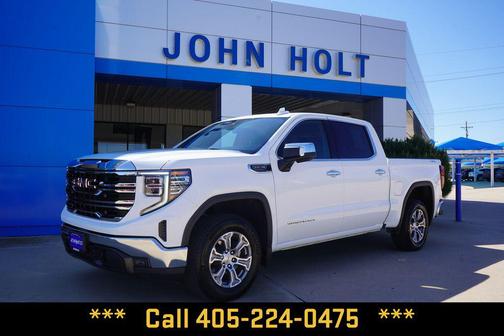 Summit White 2025 GMC Sierra 1500 SLT