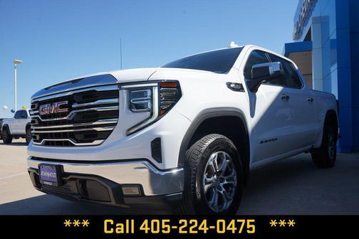 Summit White 2025 GMC Sierra 1500 SLT