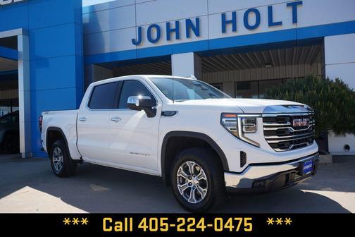 Summit White 2025 GMC Sierra 1500 SLT