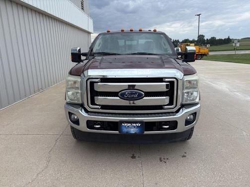 Red 2015 Ford F-350 Lariat Super Duty