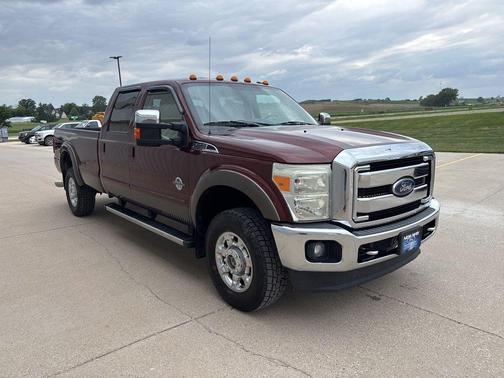 Red 2015 Ford F-350 Lariat Super Duty