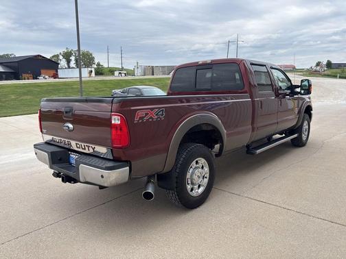 Red 2015 Ford F-350 Lariat Super Duty