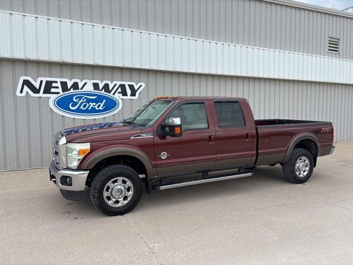 Red 2015 Ford F-350 Lariat Super Duty