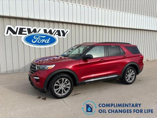 Red Metallic 2022 Ford Explorer XLT