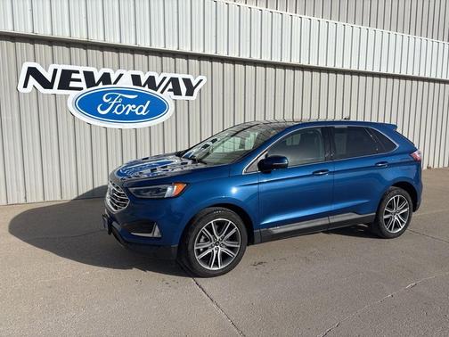 Blue Metallic 2024 Ford Edge Titanium