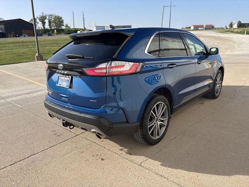 Blue Metallic 2024 Ford Edge Titanium