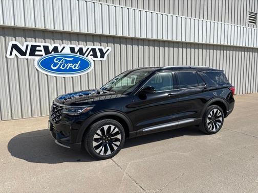 Agate Black Metallic 2026 Ford Explorer Platinum
