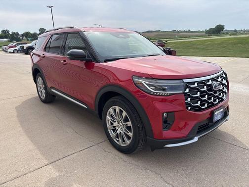 Rapid Red Metallic Tinted Clearcoat 2026 Ford Explorer Platinum