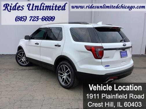 White Platinum Metallic Tri-Coat 2016 Ford Explorer Sport